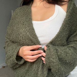 Great condition. Dark green cardigan from target clothing brand.